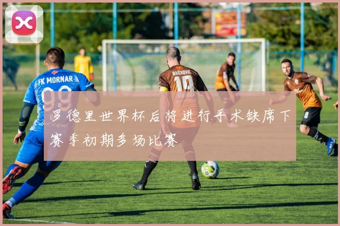罗德里世界杯后将进行手术缺席下赛季初期多场比赛